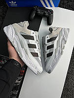 Чоловічі кросівки сірого кольору Adidas Originals Niteball PRM White Gray Black 41-45