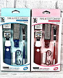 Набір для педикюру (педикюрний набір) рожевий HR-A10, фото 3