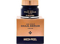 Крем для обличчя з равликом і золотом MEDI-PEEL 24K GOLD SNAIL REPAIR CREAM — 50 мл