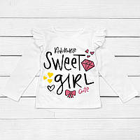 Жіночий лонгслів для дівчинки з принтом Sweet Girl 4765561