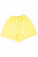 Женские молодежные шорты лимонного цвета р.42