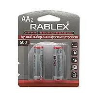 Батарейка акумулятор Rablex АА 600 mAh 2 шт 1.2 В