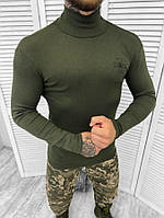 Тактический гольф олива, армейский свитер олива знак ЗСУ