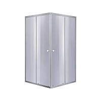 Lidz 4мм фиксированное стекло тонированное Gray WAWEL SC80x80.LOW.GR