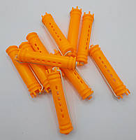 Бигуди - коклюшки для завивки волос оранжевые 14 х 90мм, 10 шт в упаковке "ДенІС professional"