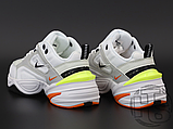 Жіночі кросівки Nike M2K Tekno Pure Platinum Sail White Black Green Orange AV4789-004, фото 4