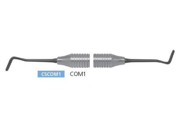 Гладилка COM1 металева ручка двостороннє титанове покриття для композитів і фотополімерів, фото 1