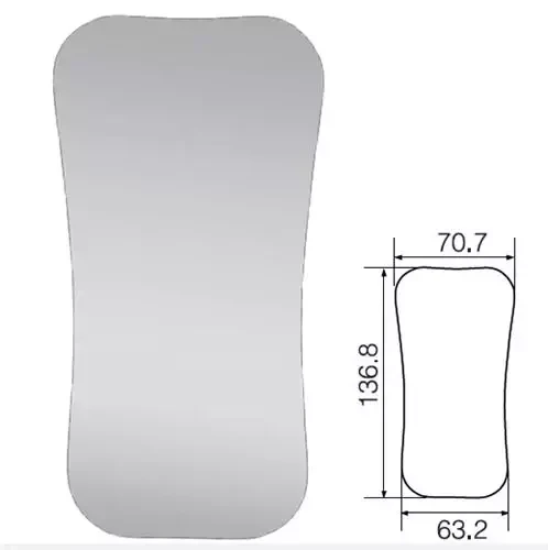 Дзеркало інтраоральне DME3G скляне для фотографування HR-напилення для дорослих Occlusal, фото 1