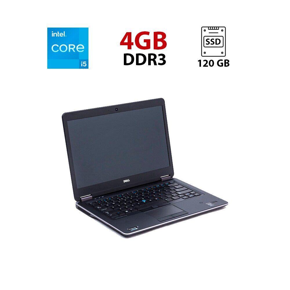 Ноутбук Dell Latitude E7440/ 14" (1366x768)/ Core i5-4300U/ 4 GB RAM/ 120 GB SSD/ HD 4400