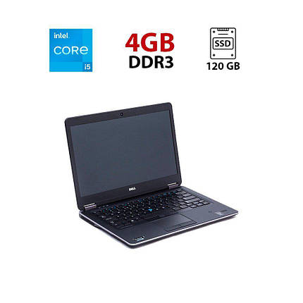 Ноутбук Dell Latitude E7440/ 14" (1366x768)/ Core i5-4300U/ 4 GB RAM/ 120 GB SSD/ HD 4400, фото 1