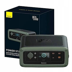 Портативна зарядна станція для ноутбука PowerBank station 220v Baseus 450W 90 000 MAH павер для техніки