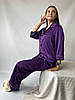 Жіноча шовкова піжама: сорочка на ґудзиках та штани з кишенями, фото 5