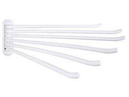 Тримач для рушників EUROHOME білий (6 прутів) 0106PL
