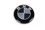 Емблема Карбон, Туреччина d74 мм, штирі для BMW 3 серія E-90/91/92/93 2005-2011рр, фото 2
