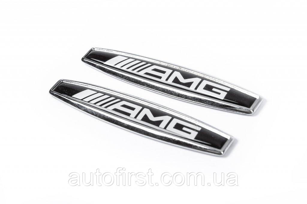 Наклейки на крила (2 шт., метал) Elegance для Mercedes A-сlass W176 2012-2018рр
