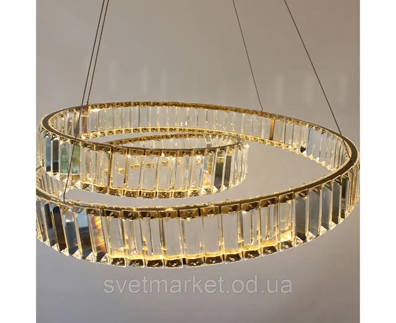 Підвісна золота кришталева люстра 79284/600, фото 1