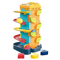 Гра Вежа зі спуском і сортером, музична іграшка, розвиваюча іграшка, дитяча іграшка (G38227)