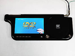 Авто козирок 7" з DVD+USB+SD Чорний