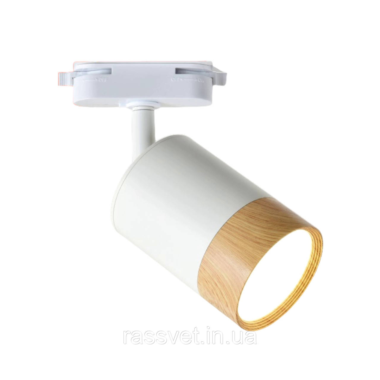 Світильник трековий світлодіодний Ultralight TRL259 7W LED білий+дерево