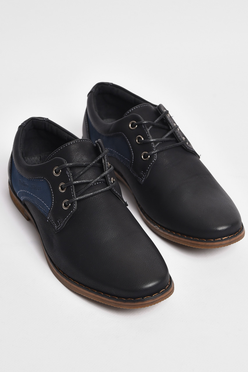 Туфлі дитячі для хлопчика чорного кольору 176118T Безкоштовна доставка, фото 1