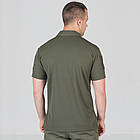 🔥 Поло тактичне CoolPass - Військове (олива) нац поліції, поліцейських, ВСУ, ЗСУ, військове, фото 2