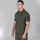 🔥 Поло тактичне CoolPass - Військове (олива) нац поліції, поліцейських, ВСУ, ЗСУ, військове, фото 3