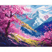Картина по номерам "Весна в горах" 50 см * 40 см SANTІ