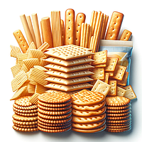 Хлібці, чіпси, вафлі, снеки