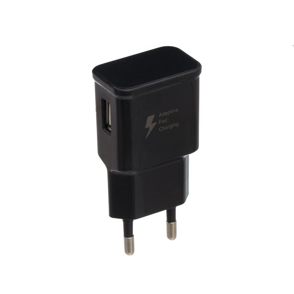 Сетевое Зарядное Устройство Samsung Travel Adapter 1USB QC 15W 1:1 Цвет Черный - фото 1 - id-p2149141037