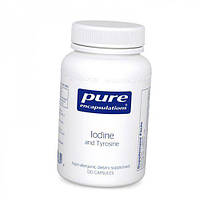 Йод и Тирозин Iodine & Tyrosine Pure Encapsulations 120капс (36361036)