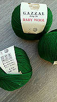 Gazzal Baby Wool - 814 темно-зеленый