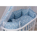 Бампер — подушка в дитяче ліжечко twins лісові мешканці (2 шт.) 2027-63-04, лісові мешканці blue, блакитний Twins, фото 2
