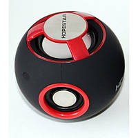 Мини динамик HOPESTAR H46 /MP3/ bluetooth/SD/FM Черный с красным (435)