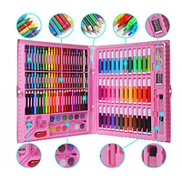 Набор для детского творчества в чемодане из 150 предметов розовый EL-1095-1