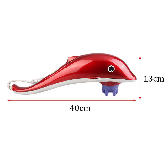 Массажер дельфин инфракрасный KL-99 красный, 62х43,5х55см, ручной, 3 насадки,инфракрасный массажер - фото 5 - id-p2149175081