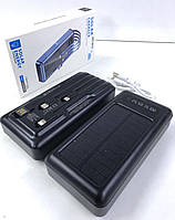 Внешний аккумулятор POWER BANK 8412 с солнечной панелью Led лампой USB 20 000mAh