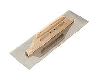 Терка-гладилка Polax с деревянной ручкой, нержавеющим покрытием 125х380 мм (100-092) MN, код: 8040091
