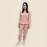 Пижама Dexter`s теплая женская из плюшевой ткани велсофт pudra XL розовый