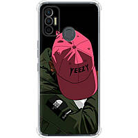 Чехол силикон с усиленными углами на телефон Tecno Spark 7 KF6n logo de yeezy "3995sp-2421-58250"