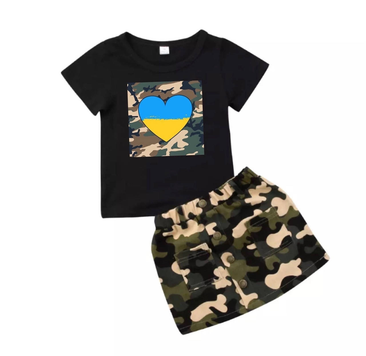 

Детский патриотический костюм с юбкой