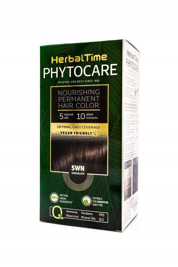 

5WN Шоколад Стойкая питательная краска для волос Herbal Time PHYTOCARE