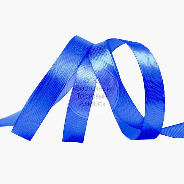 

Лента атласная - СИНЯЯ - 7 мм, 23 м