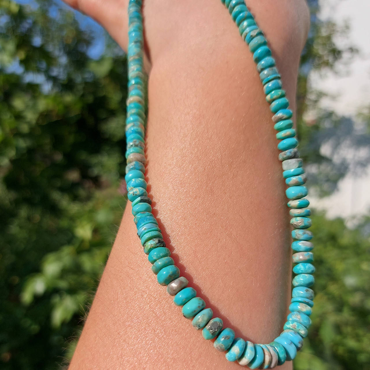 

Бусы БИРЮЗА натуральная, 49 см