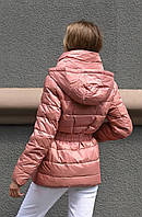 Куртка женская зимняя пудровая код П761 L