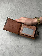 Гаманець шкіряний Louis Vuitton /коричнева клітка хорошее качество