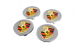 Заглушки у диски 76/71мм сірі (4 шт) для Тюнінг Porsche