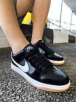 Nike SB Dunk Low Black White кроссовки и кеды хорошее качество Размер 36 хорошее качество