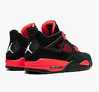 Nike Air Jordan 4 Black Red v2 хорошее качество кроссовки и кеды хорошее качество Размер 43