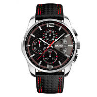 Статусные мужские наручные часы SKMEI 9106RD / Часы наручные мужские / Модные HE-924 мужские часы