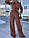 Жіночий модний брючний костюм, Жіночий костюм трійка, Жіночий костюм лляний, фото 5